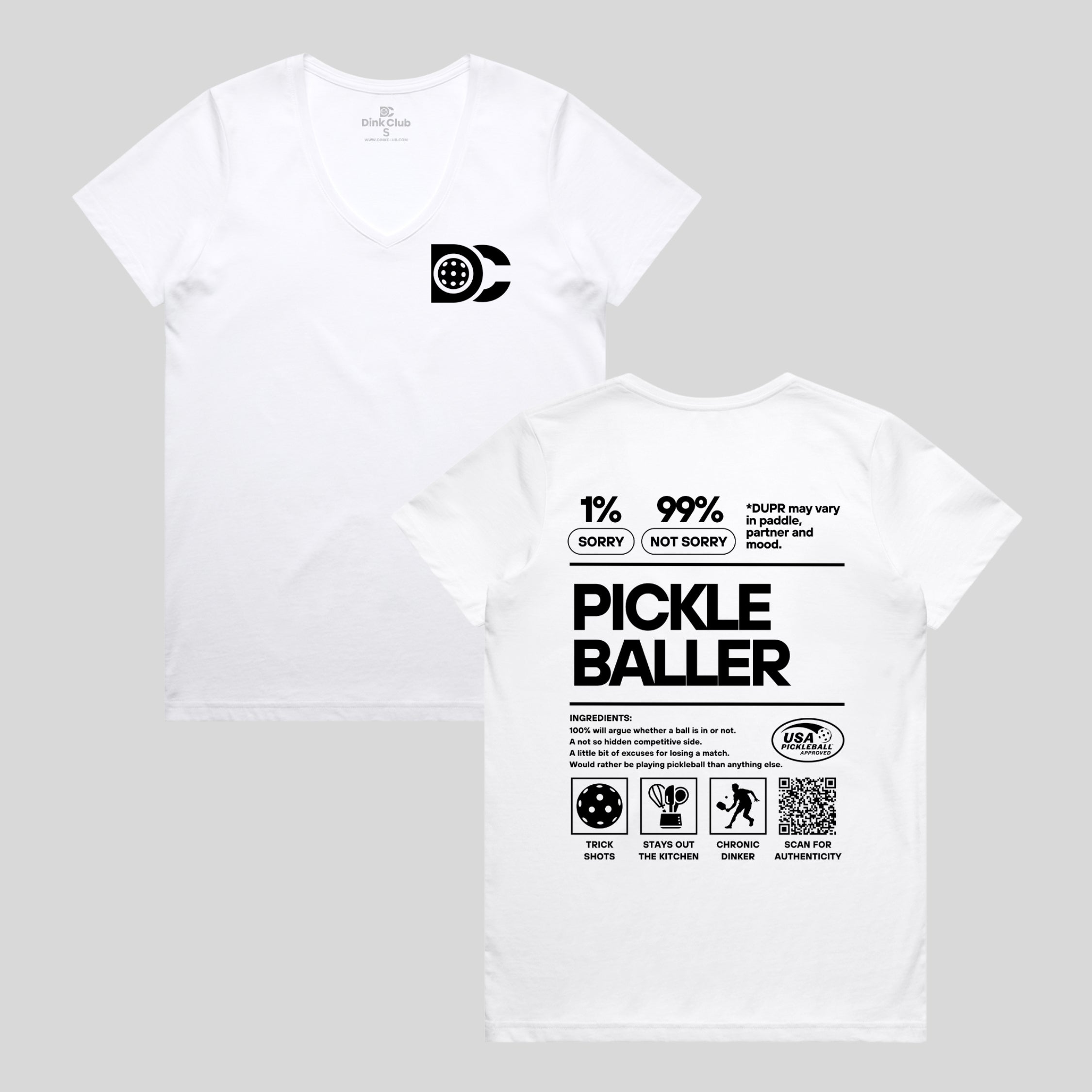 PICKLEBALLER V-NECK TEE