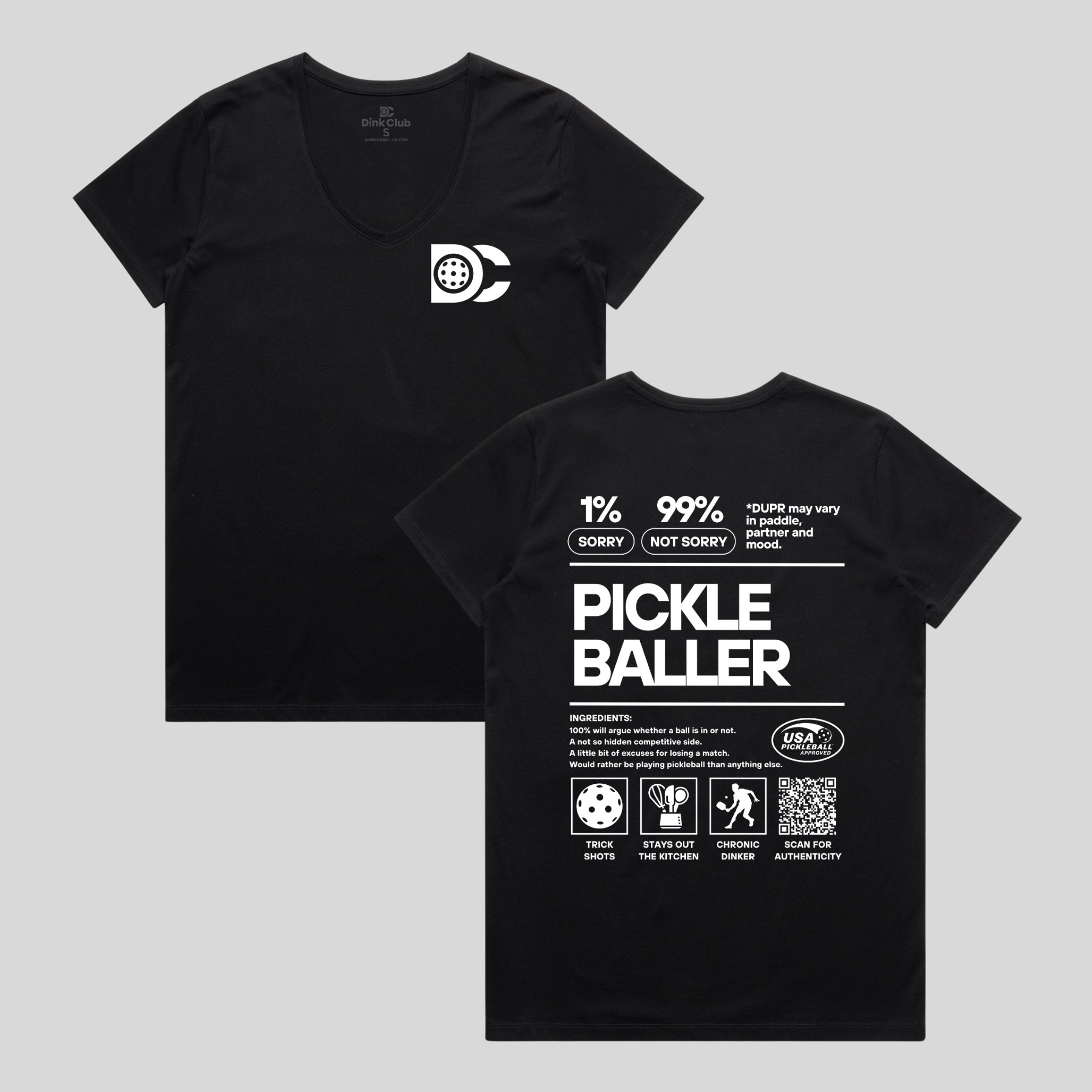 PICKLEBALLER V-NECK TEE
