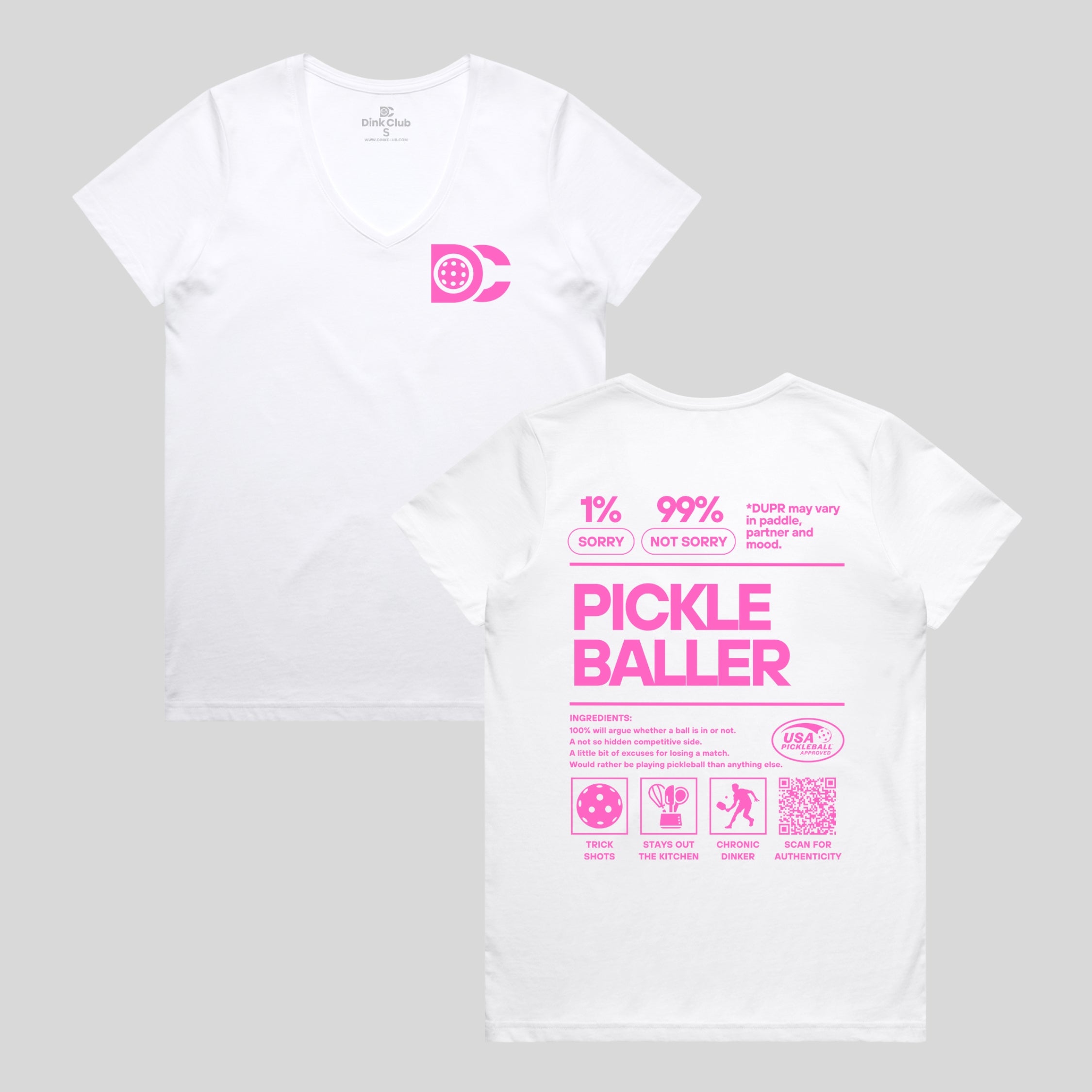 PICKLEBALLER V-NECK TEE