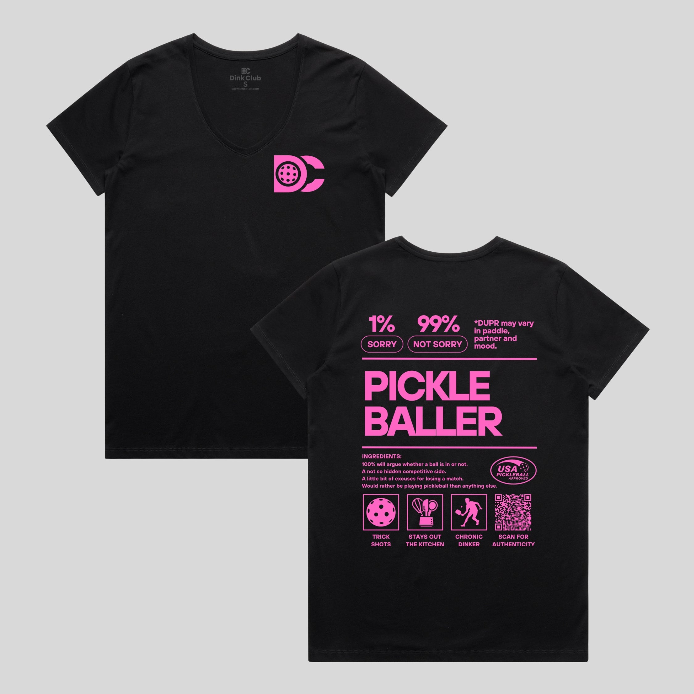 PICKLEBALLER V-NECK TEE
