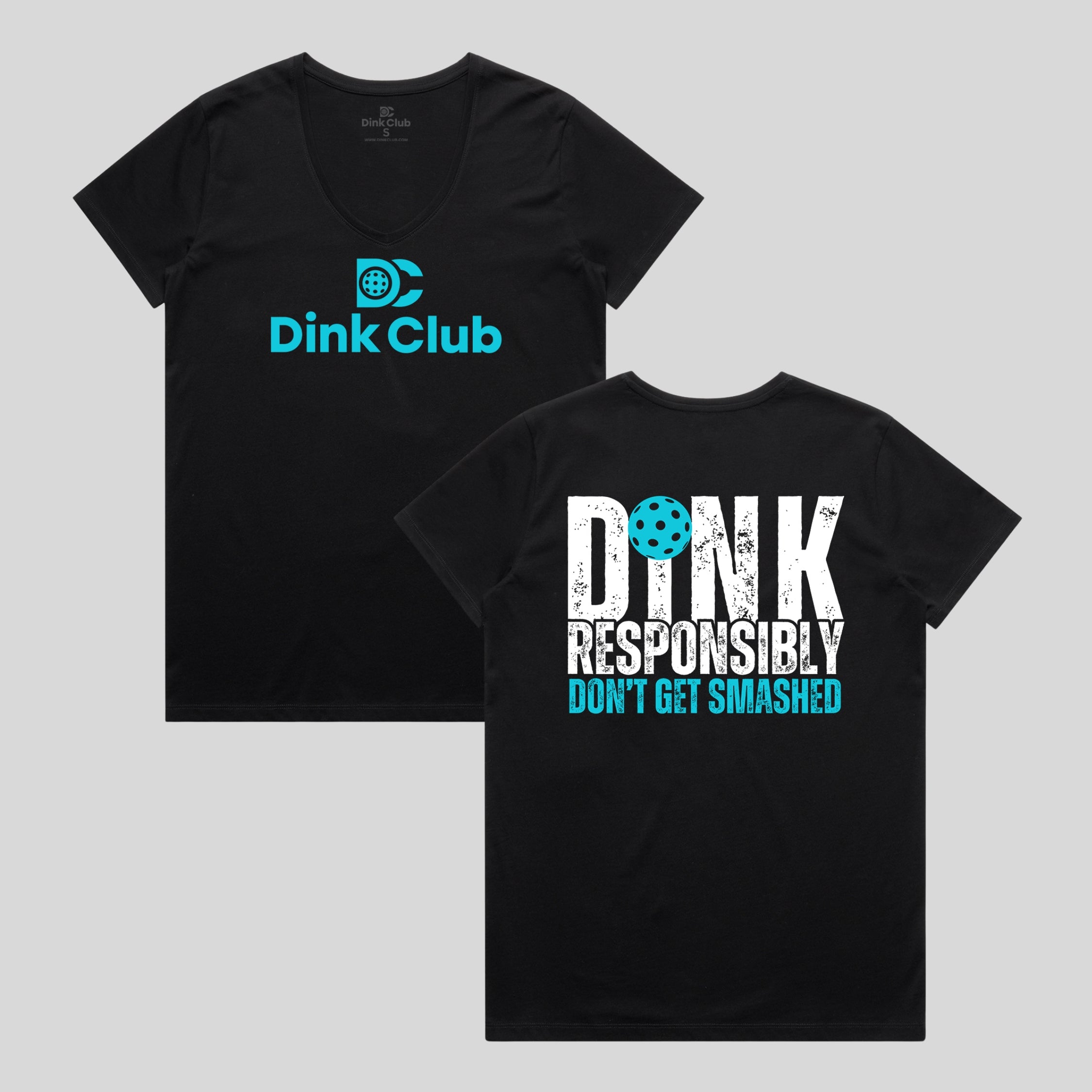 DINK RESPONSIBLY V-NECK TEE