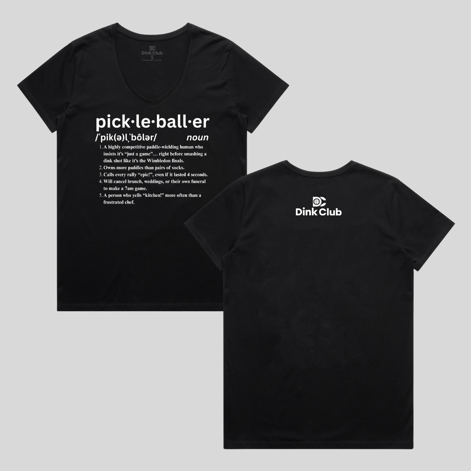 PICKLEBALLER 2.0 V-NECK TEE