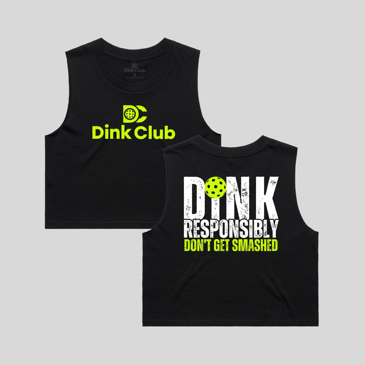 DINK RESPONSIBLY CROP TANK