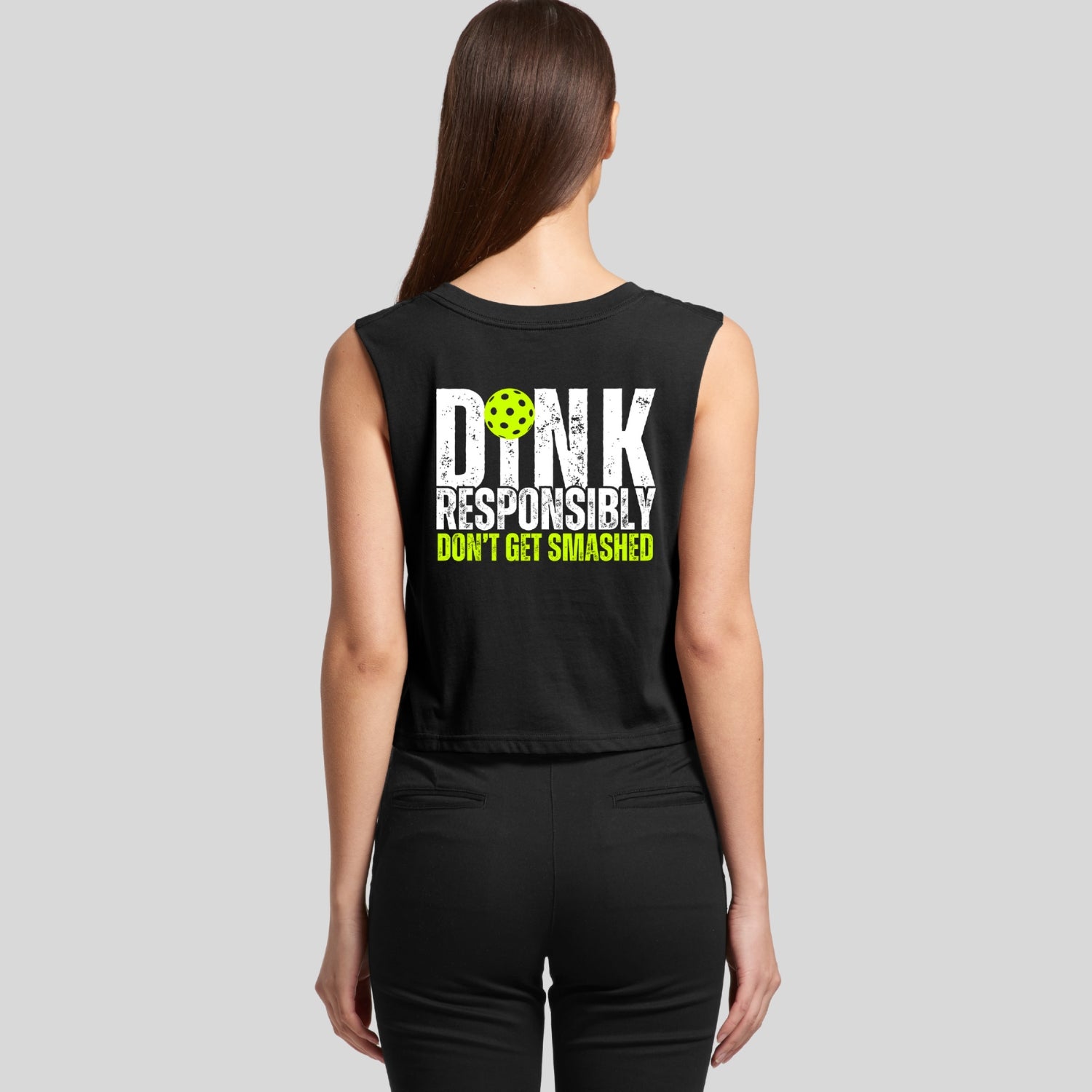 DINK RESPONSIBLY CROP TANK