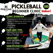 Clinic Beginner Indoor 2hrs Member Price - August 29th